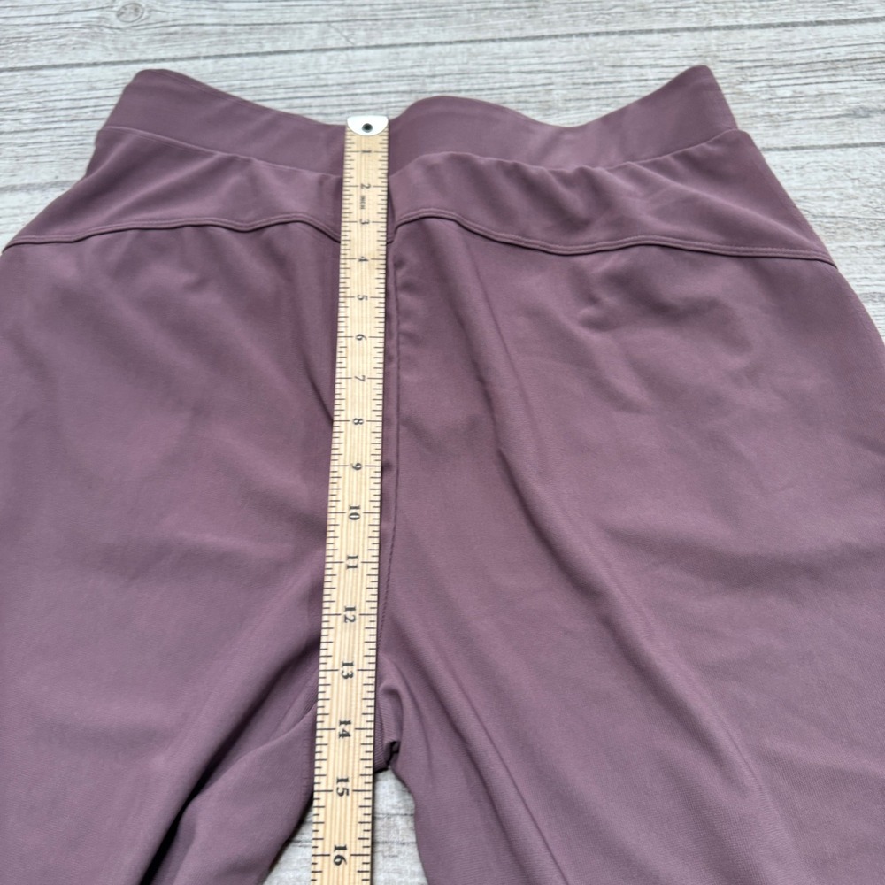 NEW Halara Pants Womens Large Purple Mauve Wide Leg Baggy Waffle Knit Athleisure - Picture 6 of 9